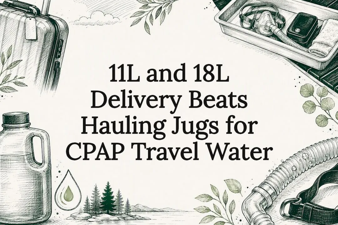 11L and 18L Delivery Beats Hauling Jugs for CPAP Travel Water