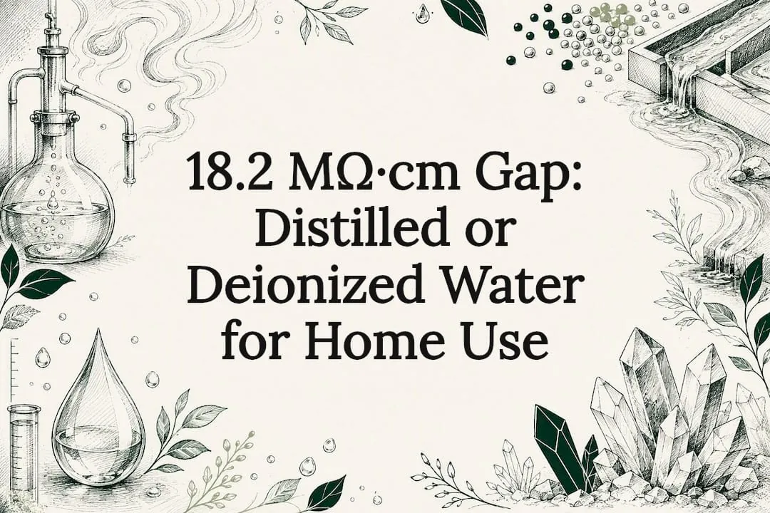18.2 MΩ·cm Gap: Distilled or Deionized Water for Home Use