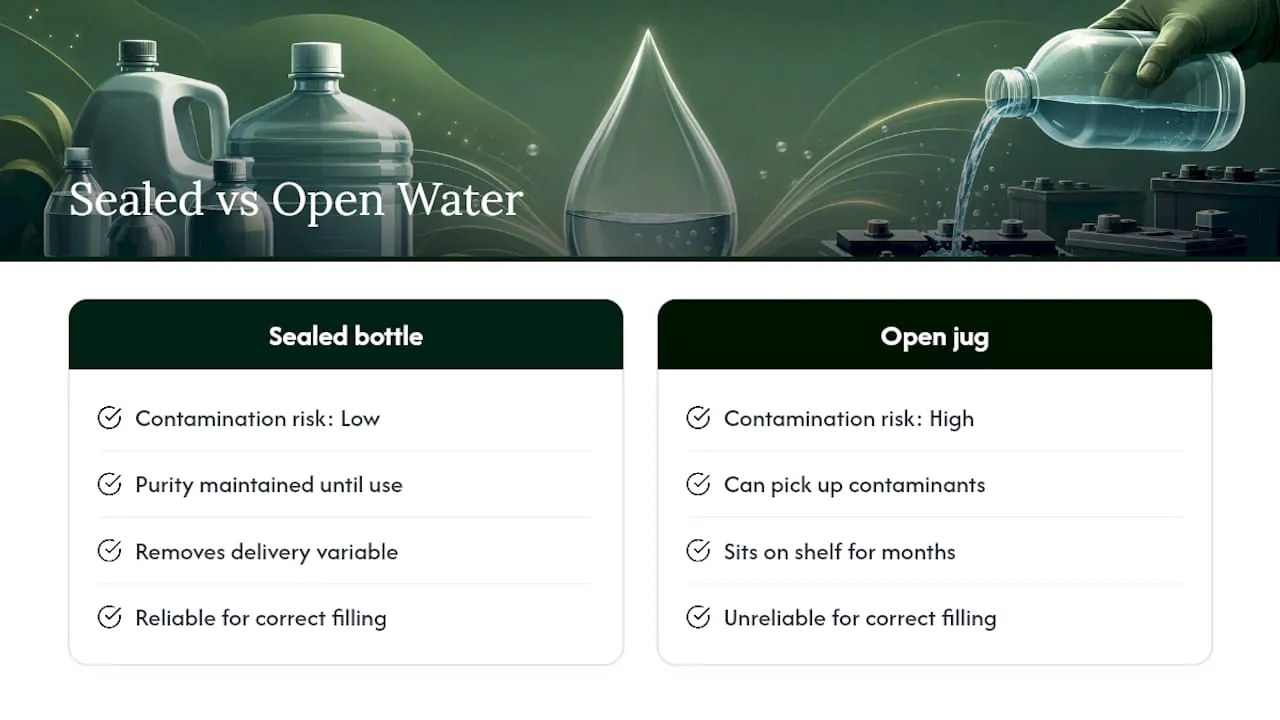 Why sealed water supply matters more than most owners realize — overview diagram
