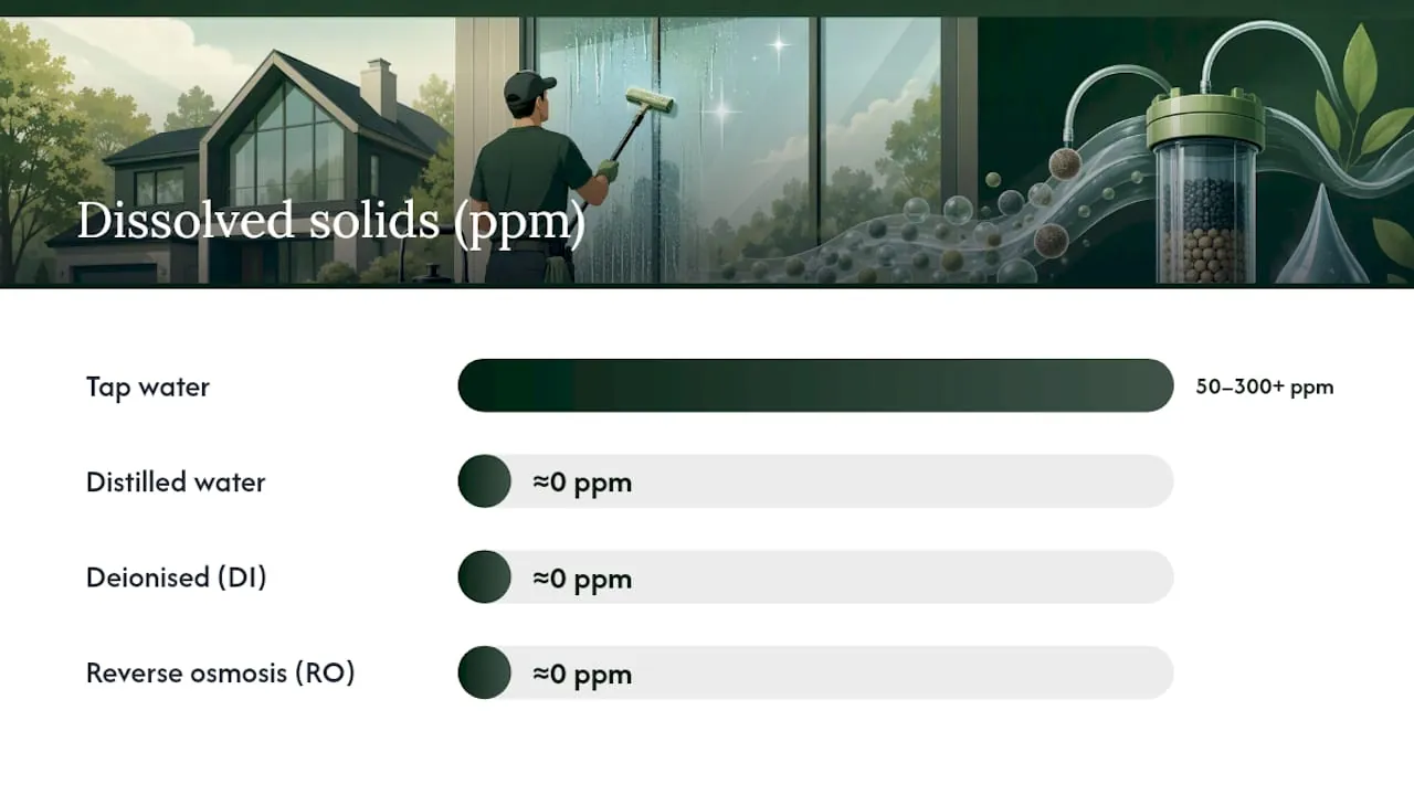 Comparison of water mineral levels