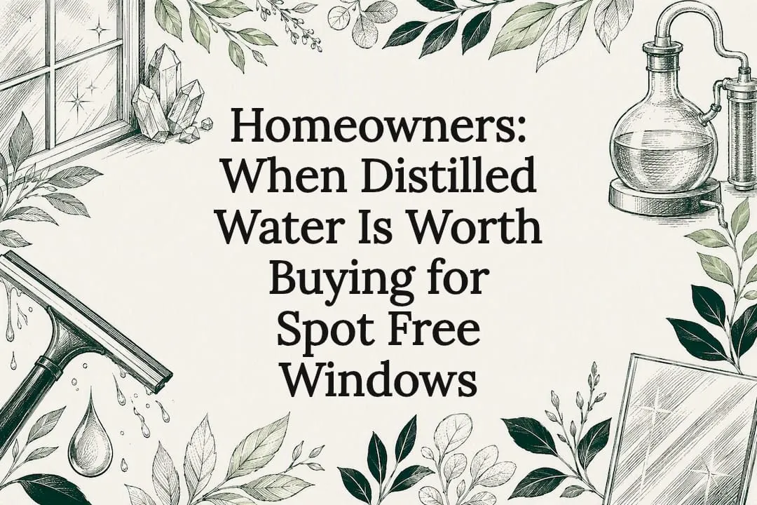 Homeowners: When Distilled Water Is Worth Buying for Spot Free Windows