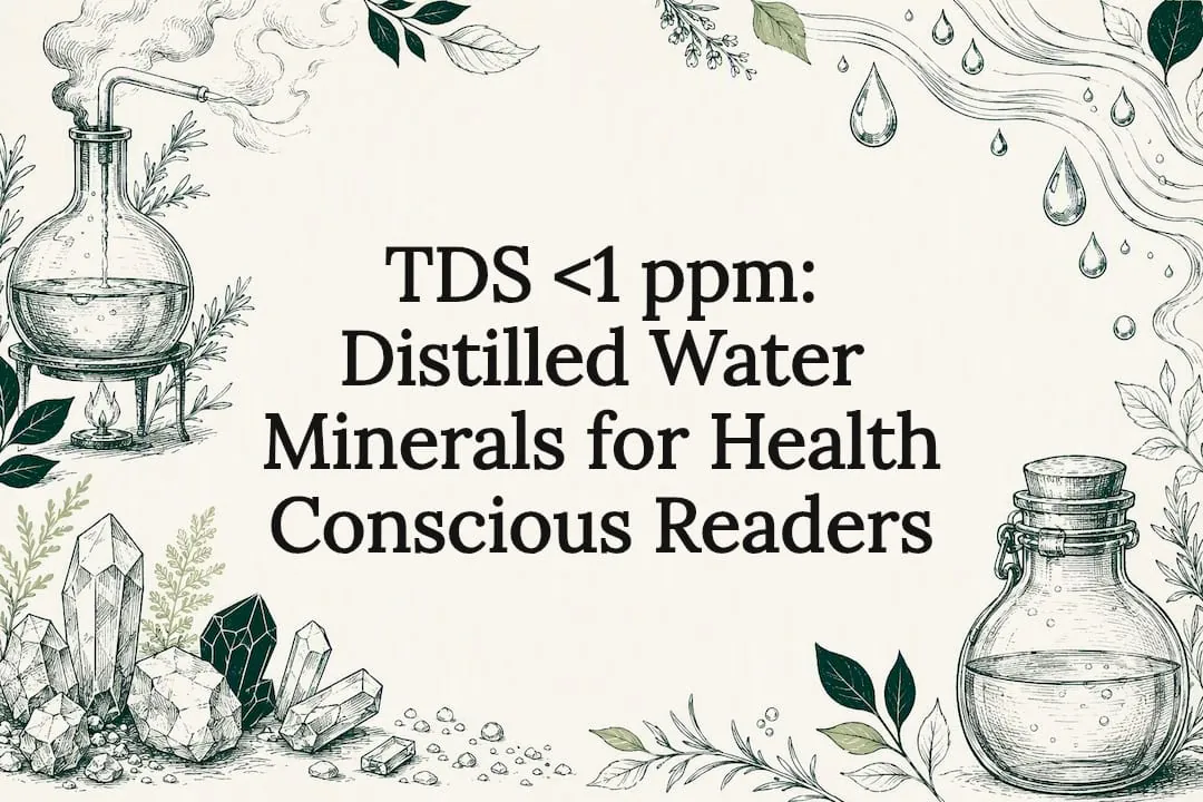 TDS <1 ppm: Distilled Water Minerals for Health Conscious Readers