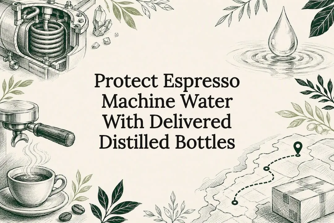 Protect Espresso Machine Water With Delivered Distilled Bottles